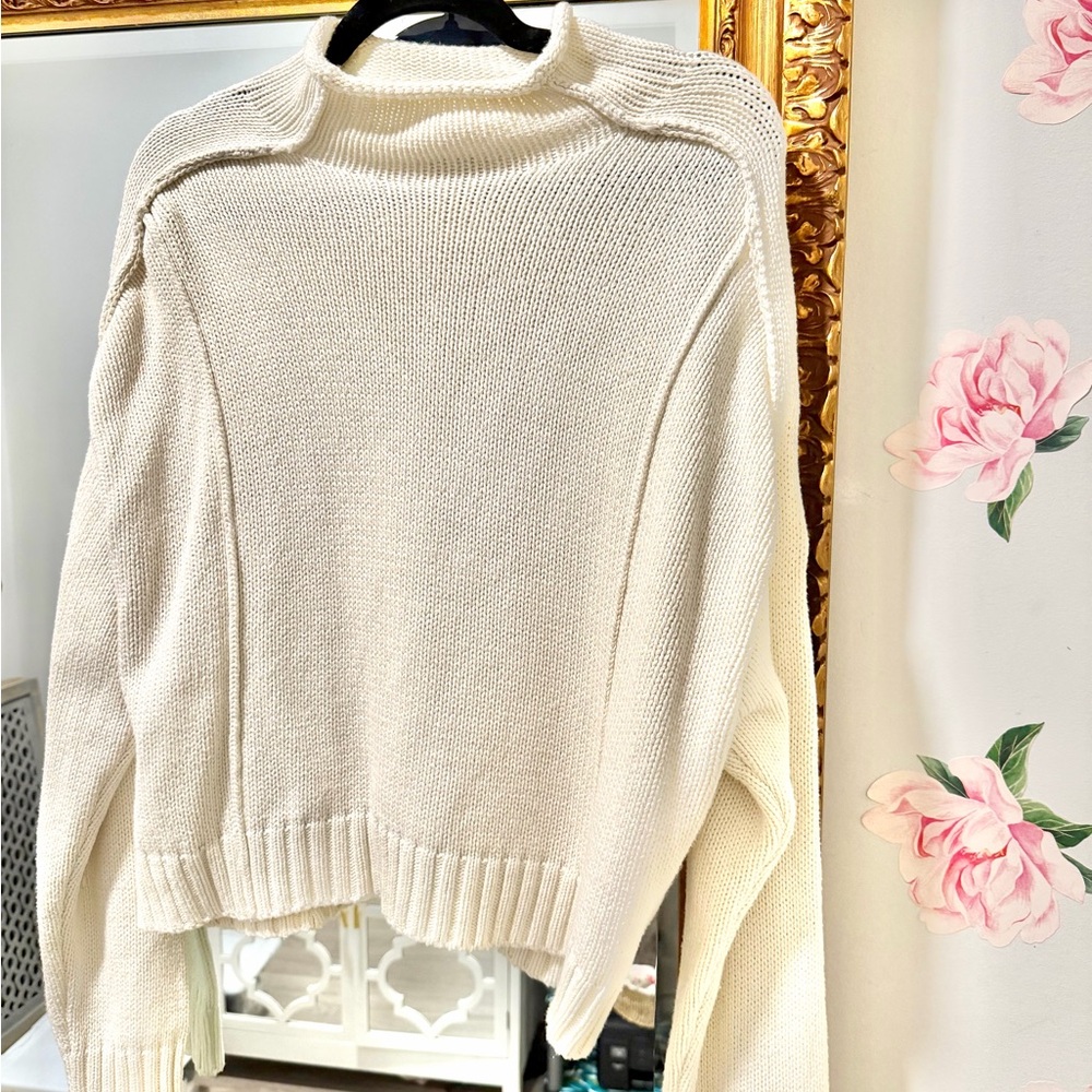Zara Cream Turtleneck Sweater